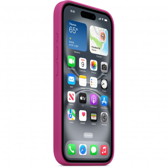 APPLE iPhone16 Silicone Case with MagSafe - Fuchsia