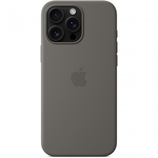 APPLE iPhone16 Pro Max Silicone Case with MagSafe - Stone Gray