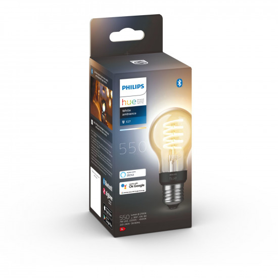 Philips Hue White Ambiance E27 Einzelpack Filament 300lm.