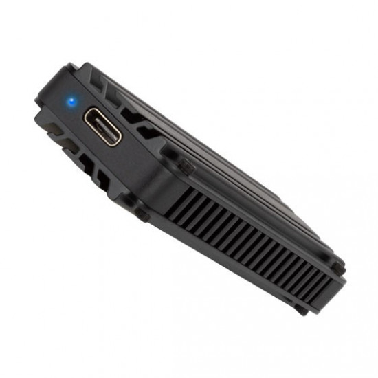 Silverstone MS12 SSD enclosure Black M.2