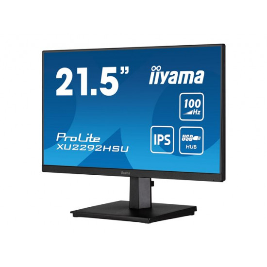 IIYAMA XU2292HSU-B6 21.5inch ETE IPS FHD 100Hz 250cd/m2 0.4ms HDMI DP USB-HUB 4x3.2 Speakers (P)