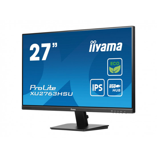 IIYAMA XU2763HSU-B1 27inch ETE IPS EyeComfort/EyeSafe 2.0 FHD 100Hz 250cd/m2 3ms GTG HDMI DP 2xUSB 3.2 Speakers (P)