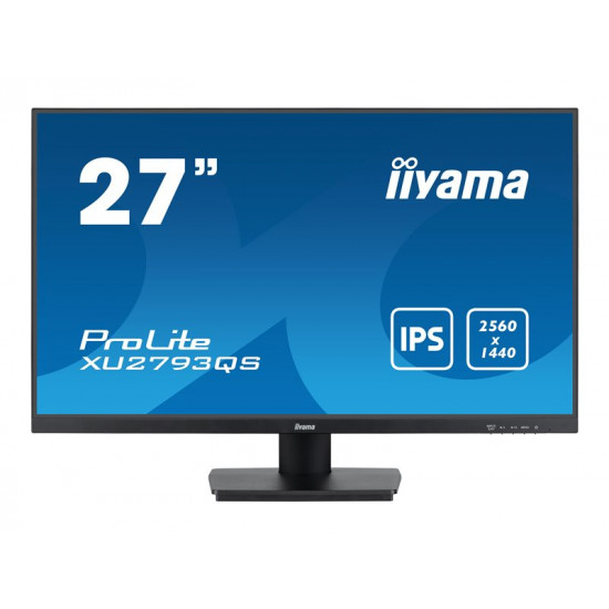 IIYAMA XU2793QS-B6 27inch IPS QHD 100Hz FreeSync 250cd/m2 1ms HDMI DP Speakers (P)