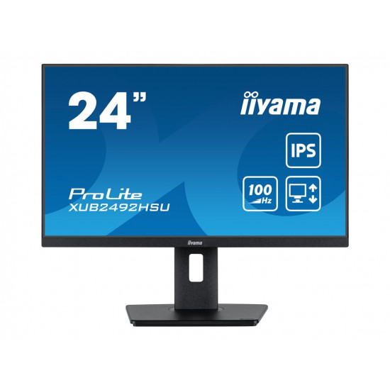 IIYAMA XUB2492HSU-B6 23.8inch IPS FHD 16:9 250cd/m2 0.4ms HDMI DP 4xUSB Hub (P)