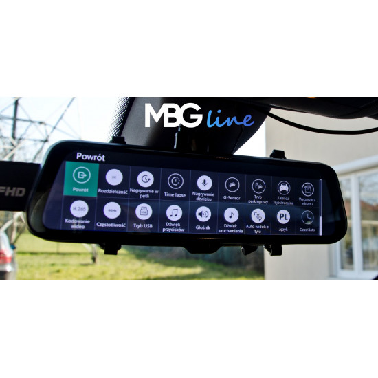 Video recorder mirror MBG LINE HS900 Pro Sony