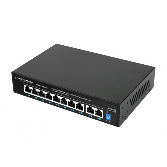 Esperanza ENS106 10-port Poe Switch 10/100 96W