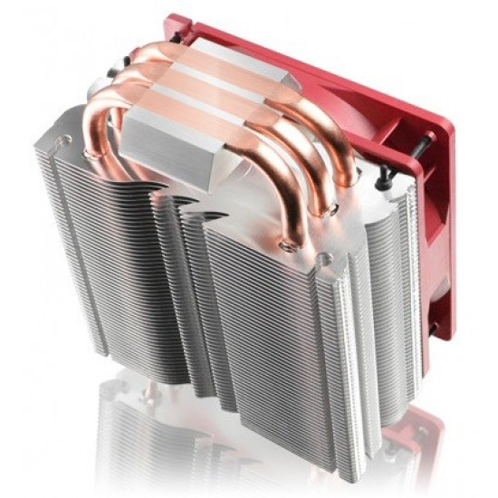 RAIJINTEK Themis Processor Cooler 12 cm Copper, Metallic, Red