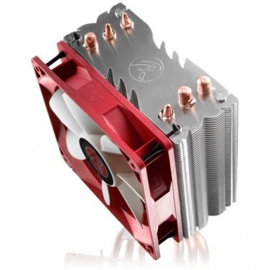 RAIJINTEK Themis Processor Cooler 12 cm Copper, Metallic, Red