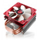 RAIJINTEK Themis Processor Cooler 12 cm Copper, Metallic, Red