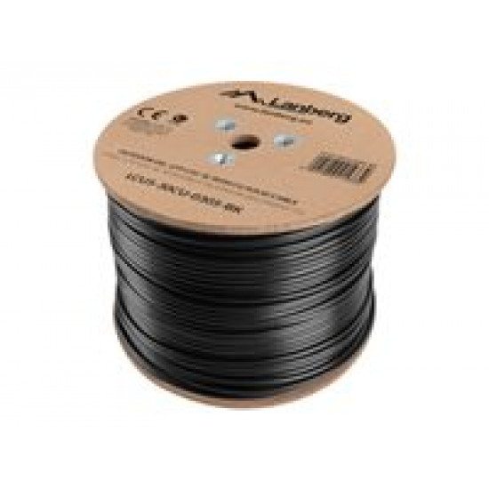 LANBERG LCU5-30CU-0305-BK UTP solid outdoor gel. cable CU cat. 5e 305m gray