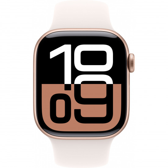 APPLE Watch Series 10 GPS + Cellular 42mm Rose Gold Aluminium Case with Light Blush Sport Band - S/M