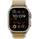 APPLE 49mm Tan AlpineLoop -Large - Natural Titanium Finish