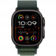 APPLE 49mm Dark Green AlpineLoop -Medium - Black Titanium Finish