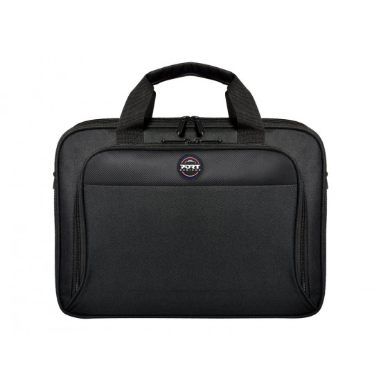 PORT DESIGNS | 105064 | HANOI II CLAMSHELL | Fits up to size 15.6  | Messenger - Briefcase | Black | Shoulder strap