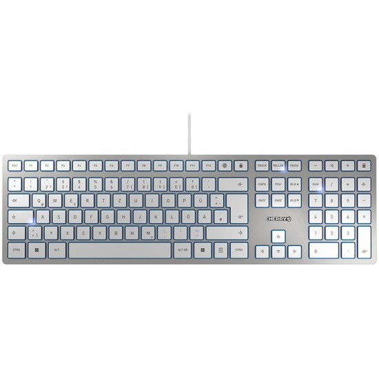 Cherry Keyboard KC 6000 Slim [DE] silver/white