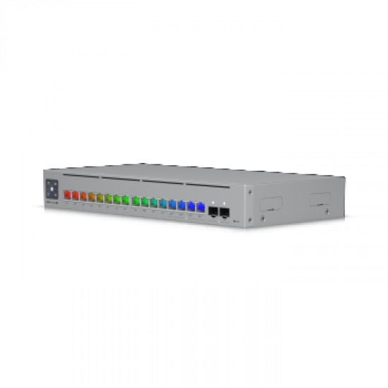 UBIQUITI 16-PORT, LAYER 3 ETHERLIGHTING™ SWITCH WITH 2.5 GBE, POE++ OUTPUT, AND VERSATILE MOUNTING OPTIONS