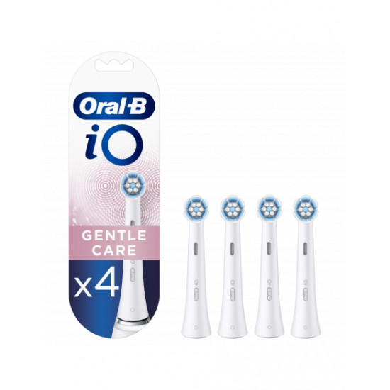 Oral-B | Toothbrush replacement | iO Gentle Care | Heads | For adults | Number of brush heads included 4 | Number of teeth brushing modes Does not apply | White