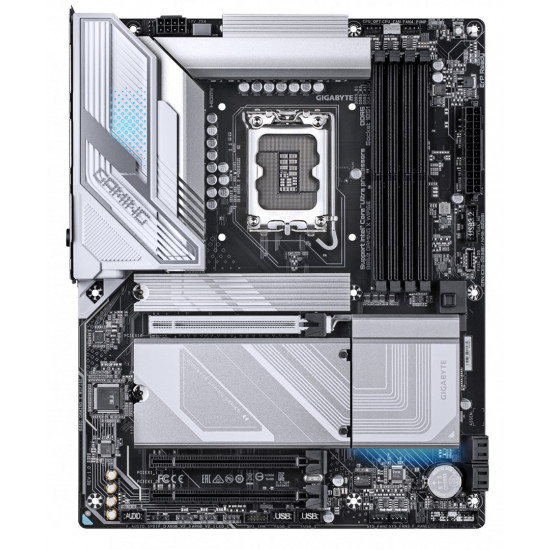 GIGABYTE B860 GAMING X WIFI6E Motherboard - Intel Core Ultra Series CPUs, 12+1+2+1 Phases VRM, up to 9066MHz DDR5, 1xPCIe 5.0 + 2xPCIe 4.0 M.2, 2.5GbE LAN, WIFI 6E, USB4