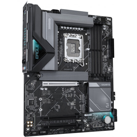 GIGABYTE B860 EAGLE WIFI6E Motherboard - Intel Core Ultra Series CPUs, 12+1+2+1 Phases VRM, up to 9066MHz DDR5, 1xPCIe 5.0 + 2xPCIe 4.0 M.2, 2.5GbE LAN, WIFI 6E, USB 3.2 Gen 2x2