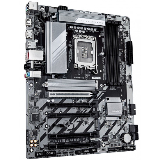 GIGABYTE B860 DS3H WIFI6E Motherboard - Intel Core Ultra Series CPUs, 8+1+2+2 Phases VRM, up to 9066MHz DDR5, 1xPCIe 5.0 + 1xPCIe 4.0 M.2, 2.5GbE LAN, WIFI 6E, USB 3.2 Gen 2x2