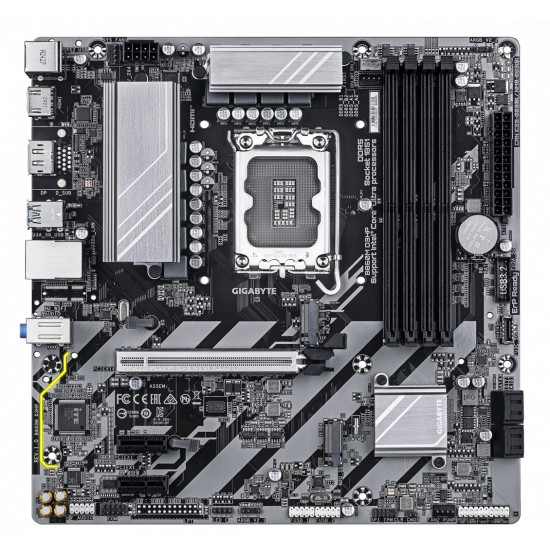 GIGABYTE B860M D3HP Motherboard - Intel Core Ultra Series CPUs, 4+1+2+1 Phases VRM, up to 9066MHz DDR5, 2xPCIe 4.0 M.2, GbE LAN, USB 3.2 Gen 1