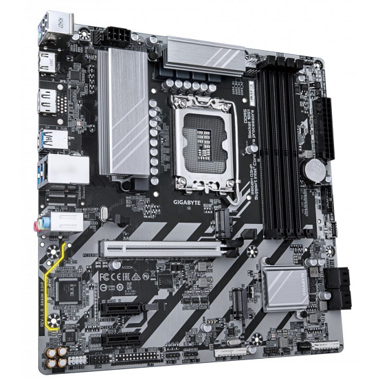 GIGABYTE B860M D3HP Motherboard - Intel Core Ultra Series CPUs, 4+1+2+1 Phases VRM, up to 9066MHz DDR5, 2xPCIe 4.0 M.2, GbE LAN, USB 3.2 Gen 1