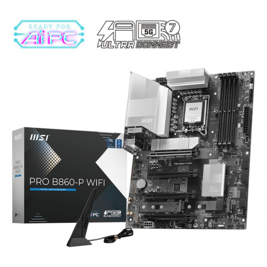 MSI PRO B860-P WIFI motherboard Intel B860 LGA 1851 (Socket V1) ATX