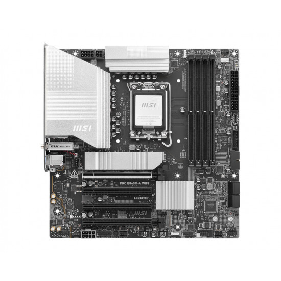 MSI PRO B860M-A WIFI motherboard Intel B860 LGA 1851 (Socket V1) micro ATX