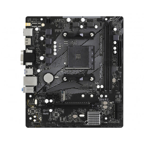 Asrock A520M-HVS AMD A520 Socket AM4 micro ATX