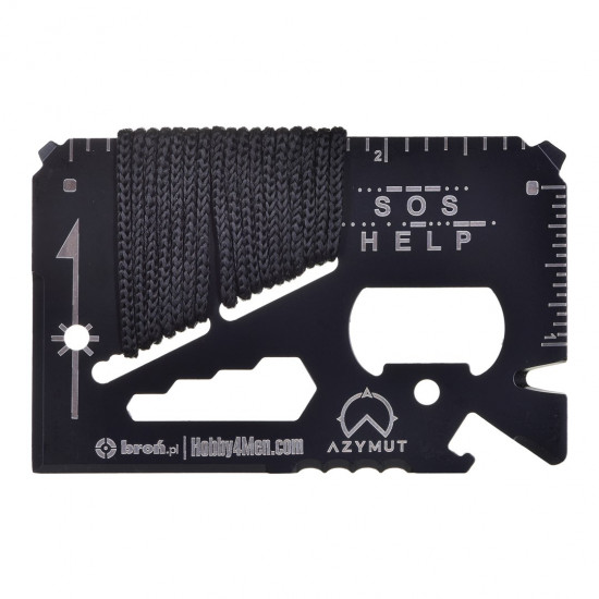 Multitool AZYMUT TOOL CARD multifunctional card - 13 tools + case 85/53 mm (H-O200930TC)