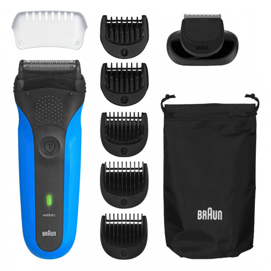 Braun Series 3 310BT Foil shaver Trimmer Black, Blue