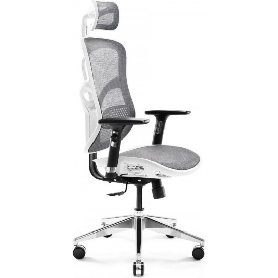 Diablo V-BASIC gaming chair white and grey