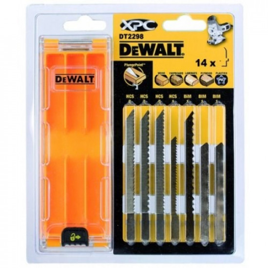 DEWALT BRZE. WYRZ. MIX 14pcs. WOOD/LAMINATE/PVC