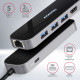 AXAGON SuperSpeed USB-C COMBO 6in1 Hub | HMC-6GL