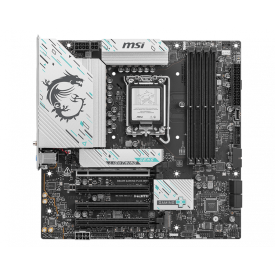 MSI B860M GAMING PLUS WIFI | Processor family Intel | Processor socket LGA1851 | DDR5 | Supported hard disk drive interfaces SATA, M.2 | Number of SATA connectors 4