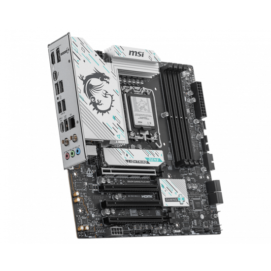 MSI B860M GAMING PLUS WIFI | Processor family Intel | Processor socket LGA1851 | DDR5 | Supported hard disk drive interfaces SATA, M.2 | Number of SATA connectors 4