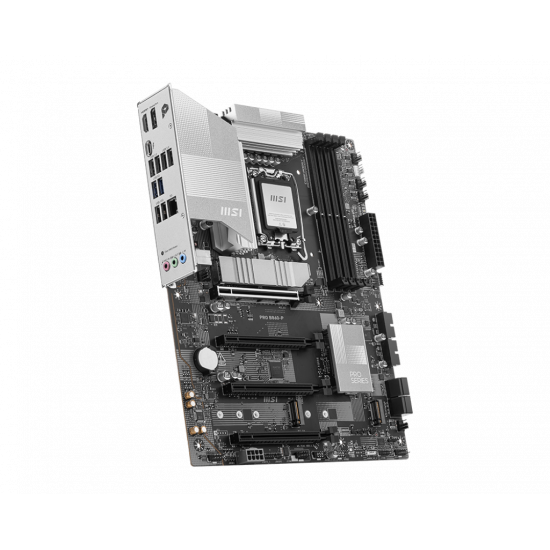 MSI PRO B860-P | Processor family Intel | Processor socket LGA1851 | DDR5 | Supported hard disk drive interfaces SATA, M.2 | Number of SATA connectors 4