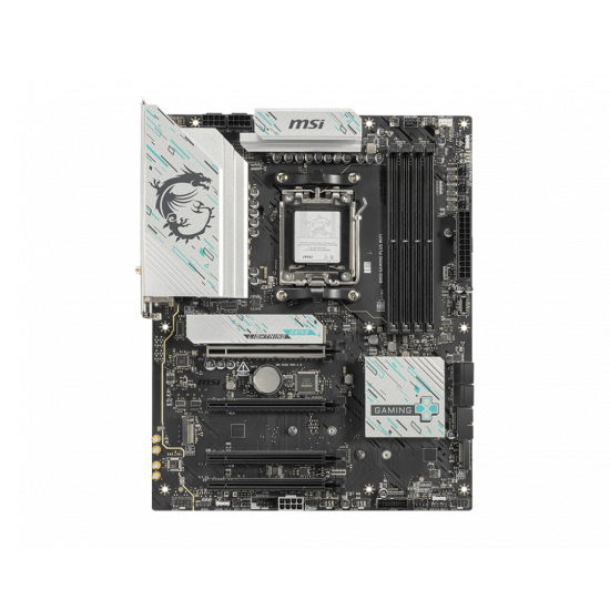 MSI B850 GAMING PLUS WIFI | Processor family AMD | Processor socket AM5 | DDR5 | Supported hard disk drive interfaces SATA, M.2 | Number of SATA connectors 4