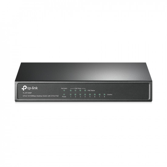 TP-LINK | Switch | TL-SF1008P | Unmanaged | Desktop | 10/100 Mbps (RJ-45) ports quantity 8 | Power over Ethernet (PoE) ports quantity 4 | Power supply type External | 36 month(s)