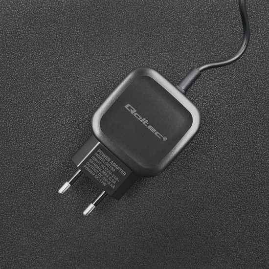 Qoltec 50190 Charger 17W | 5V | 3.4A | USB + USB type C