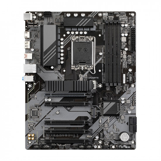 GIGABYTE B760 DS3H Motherboard - Supports Intel Core 14th Gen CPUs, 8+2+1 Phases Digital VRM, up to 7600MHz DDR5 (OC), 2xPCIe 4.0 M.2, GbE LAN, USB 3.2 Gen 2