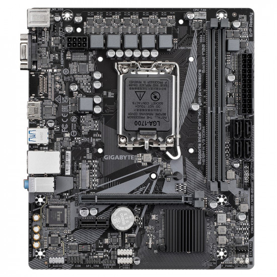 GIGABYTE H610M H V3 DDR4 Motherboard - Supports Intel Core 14th CPUs, 4+1+1 Hybrid Phases Digital VRM, up to 3200MHz DDR4, 1xPCIe 3.0 M.2, GbE LAN, USB 3.2 Gen 1