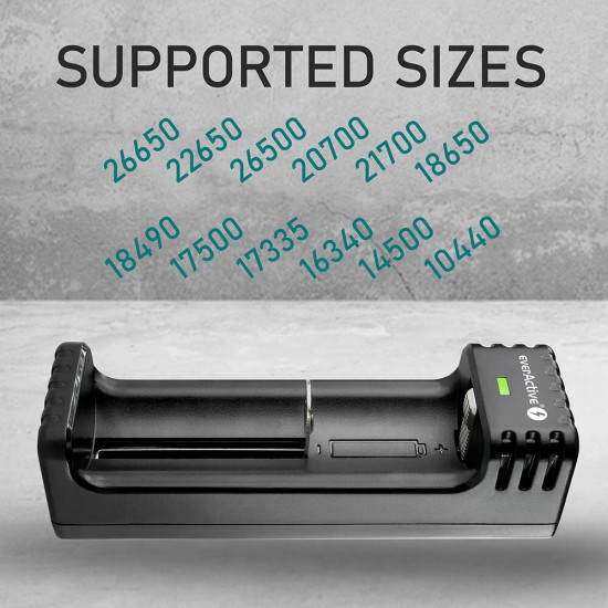 Charger for Cylindrical li-ion Batteries everActive LC-100