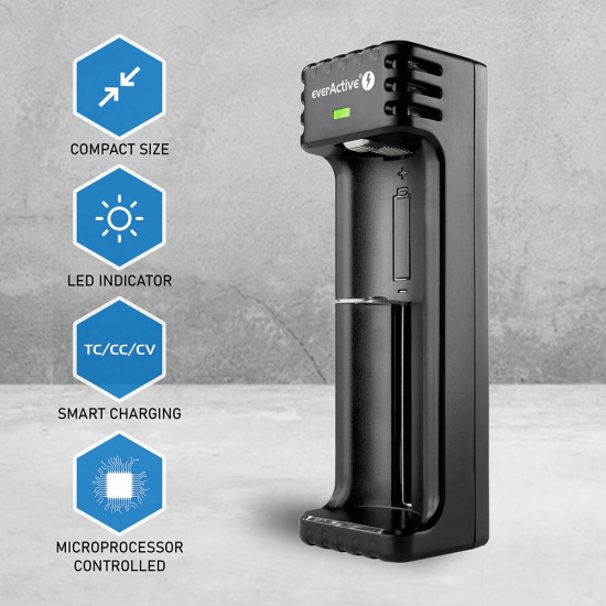 Charger for Cylindrical li-ion Batteries everActive LC-100