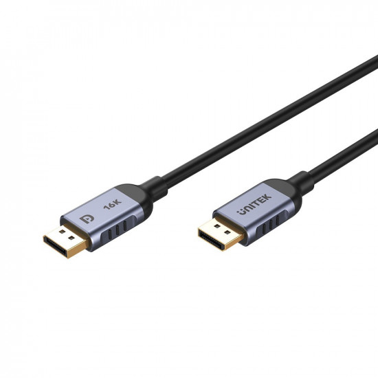 UNITEK C1628GY01-5M DisplayPort cable Black, Grey