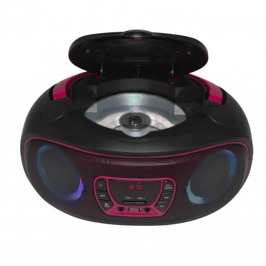 Denver TCL-212BT PINK Portable CD player Black, Pink