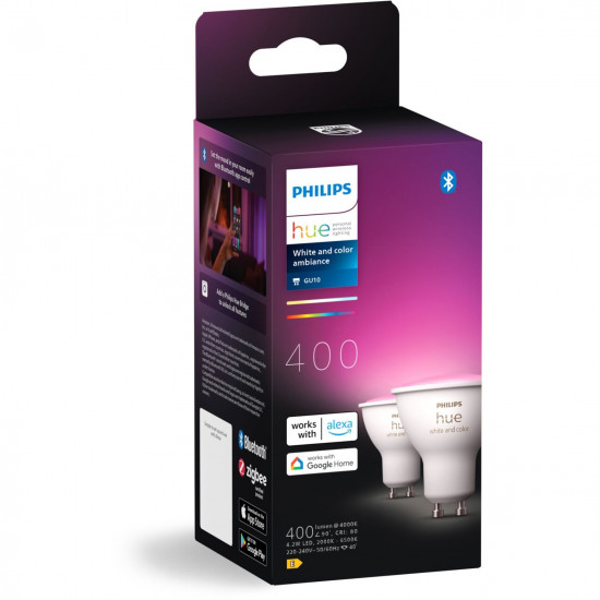 Philips Hue White & Color Ambiance GU10 Doppelpack 2x350lm