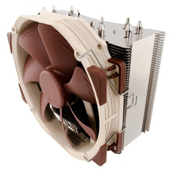 Noctua NH-U14S computer cooling component Processor Cooler 12 cm Brown, Stainless steel