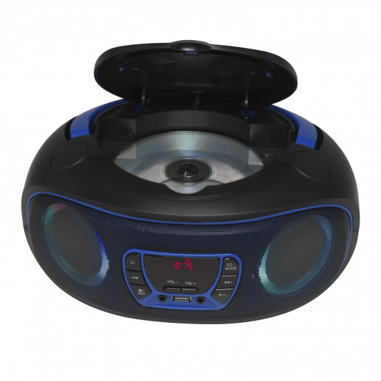 Denver TCL-212BT BLUE Portable CD player Black, Blue