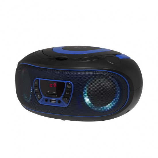 Denver TCL-212BT BLUE Portable CD player Black, Blue